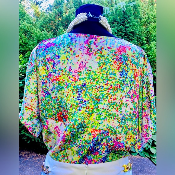 Spense short sleeves tie bow blouse - Picture 2 of 5